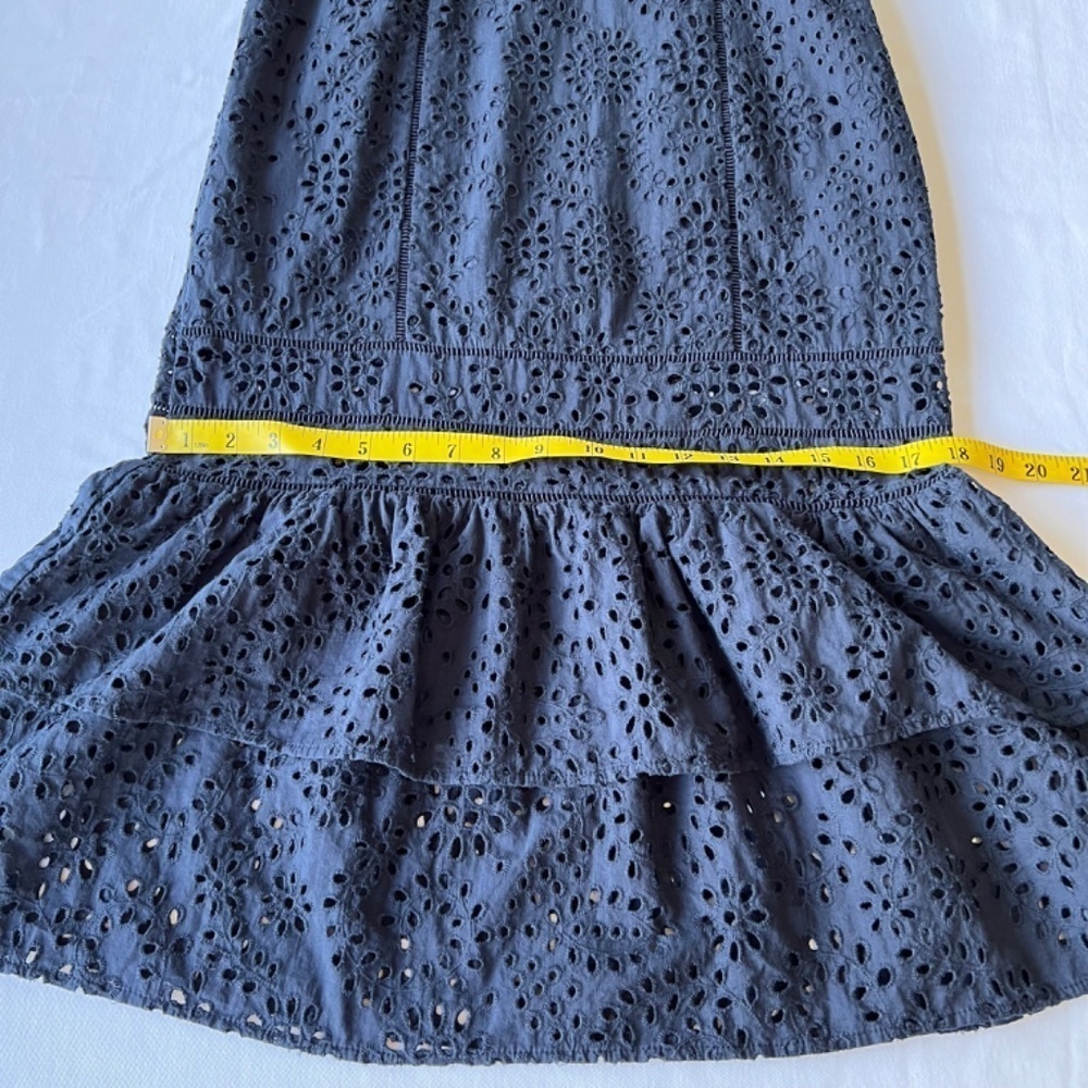 *FIRM PRICE* Banana Republic eyelet pinafore tiered ruffle dress - Picture 8 of 11